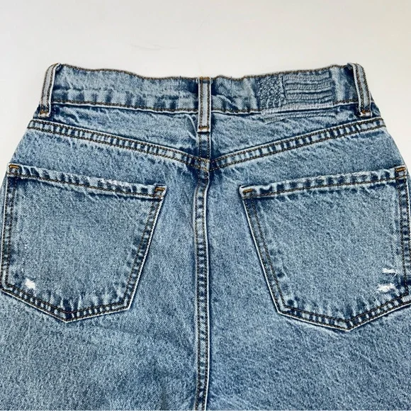 Revice Denim Straight Leg Jeans Light Wash Distressed 26 - Picture 5 of 13